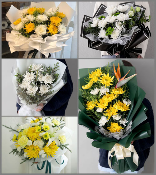 江苏扬州广陵区产业园龙泉村白事花束代送